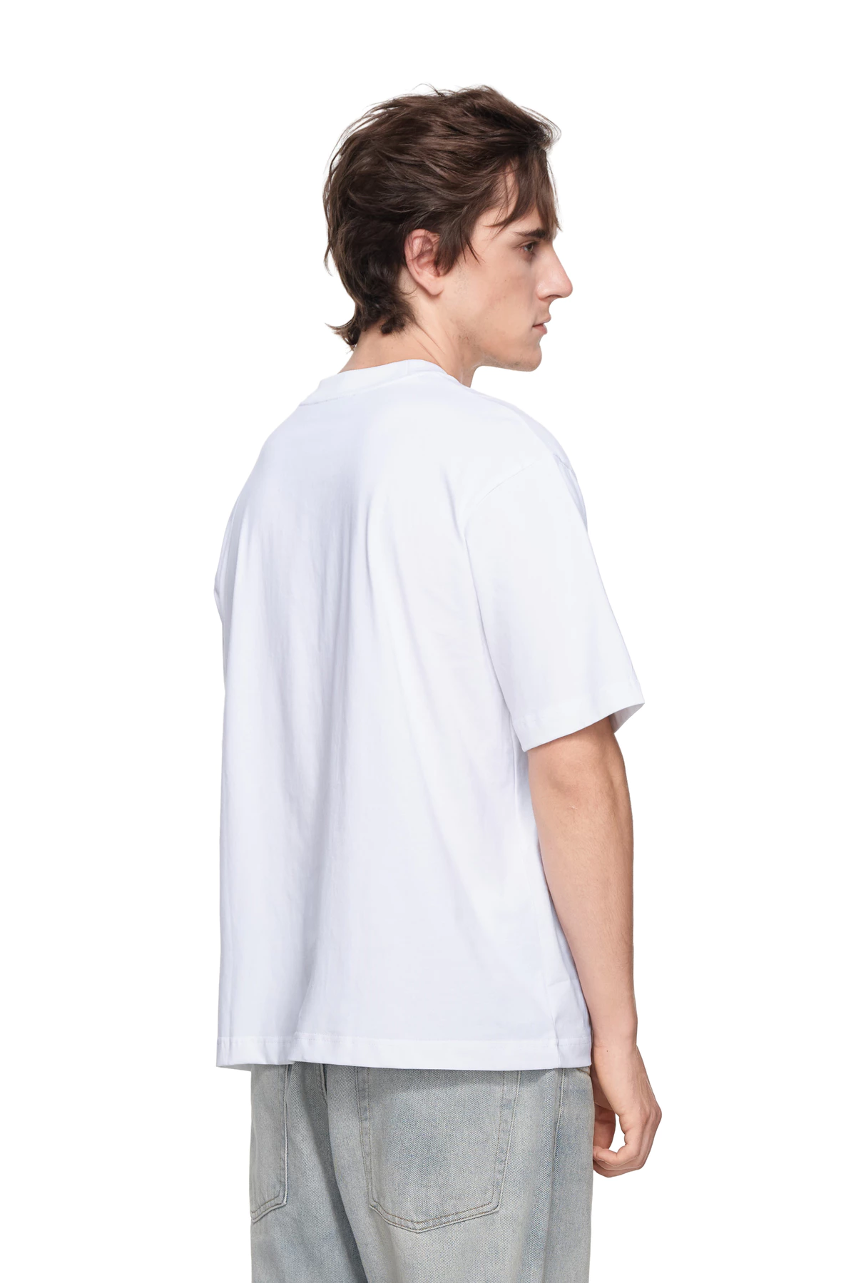 Eleven - Áo Thun Oversize Unisex In Number Eleven Dọc | Màu Trắng