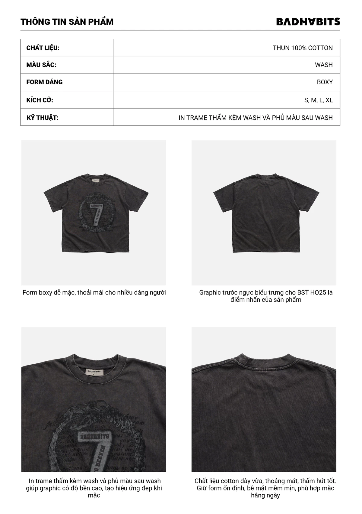 Áo Thun Sins Boxy Tee - Local Brand Chính Hãng