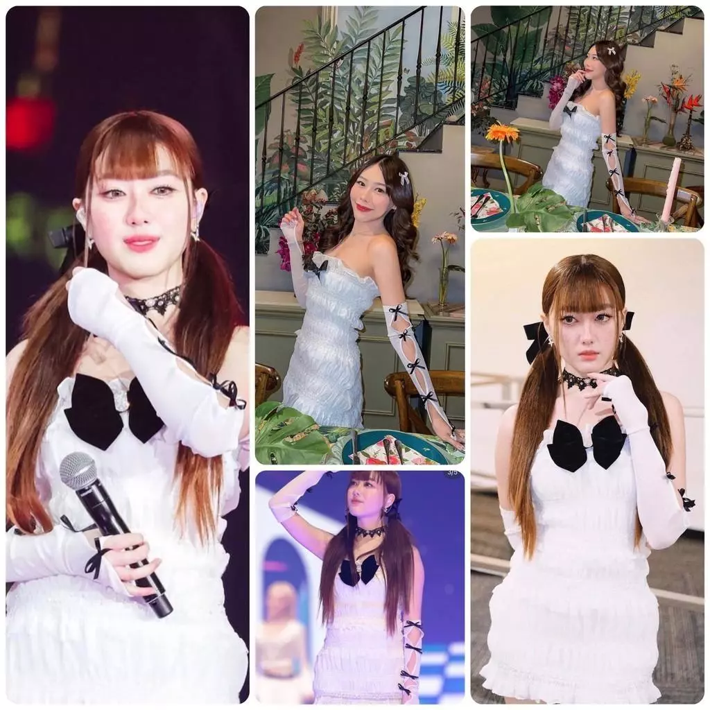 LSOUL Natalie Dress Đầm Moking Đính Nơ Nữ Váy V23081566 Women