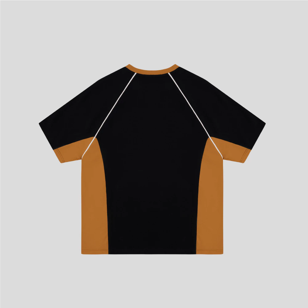 Áo thun Unisex phối thân tay ngắn LIMEORANGE LU24281501