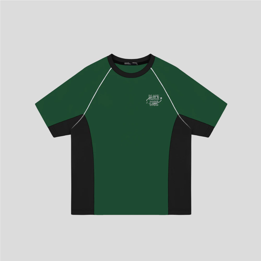 Áo thun Unisex phối thân tay ngắn LIMEORANGE LU24281501