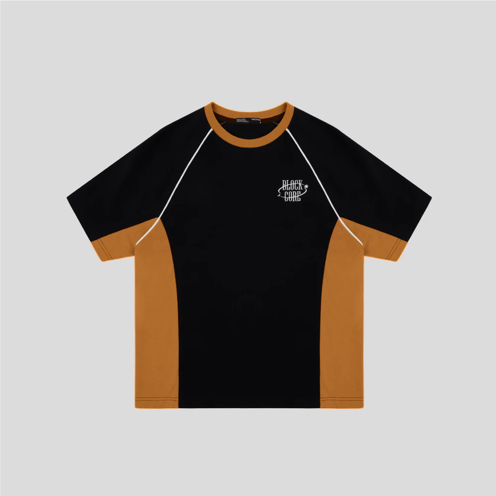Áo thun Unisex phối thân tay ngắn LIMEORANGE LU24281501