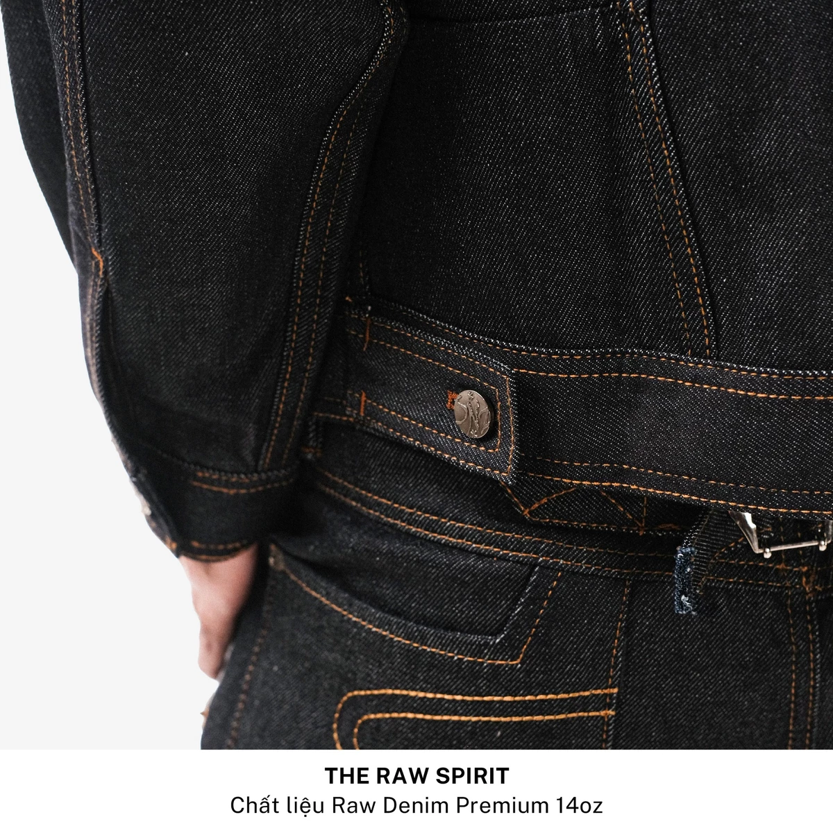 Áo Khoác Bò SNAZZY Unisex Chất Liệu Denim Chính Hãng - CORE RAW DENIM