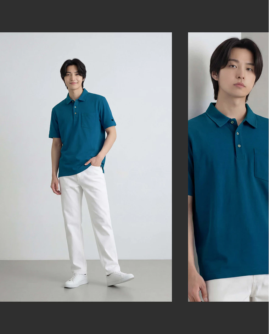 Áo Polo Nam LIMEORANGE Pique Cotton Polo shirts LM26444101