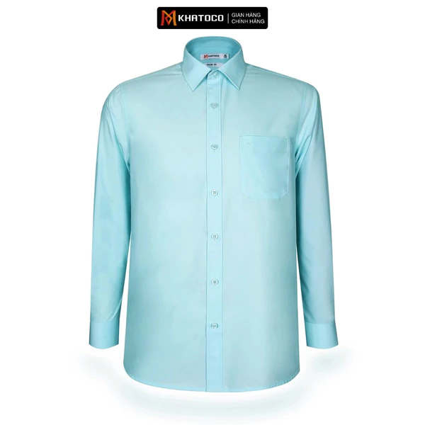 Áo sơ mi nam tay dài KHATOCO form Tailor Fit mã A1MD360T1-CNMI442-2708-D
