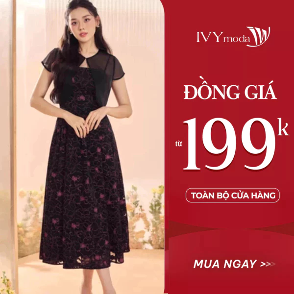 Áo khoác ren Viscose nữ IVY moda MS 61M8804