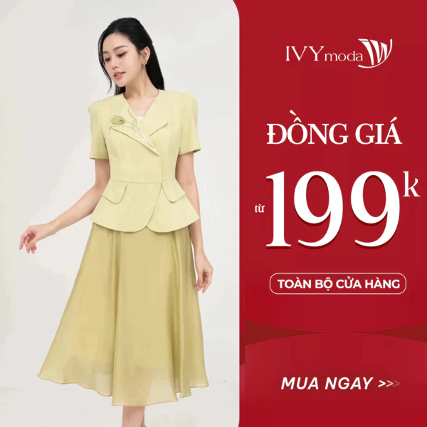 Áo công sở peplum Cosmos nữ (tăng 1 size) IVY moda MS 61M8720