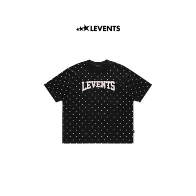 Áo Thun Levents Seasonal Polkadot Semi-Oversized Tee/ Black 100% Cotton T-shirt