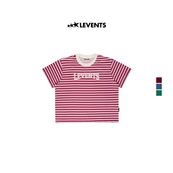 Áo Thun Levents Seasonal Striped Boxy Tee 100% Cotton T-shirt
