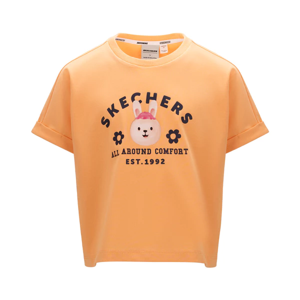 Crop Tee Bé Gái Skechers Crop Tee - SL125G089-APT1 Online Sale